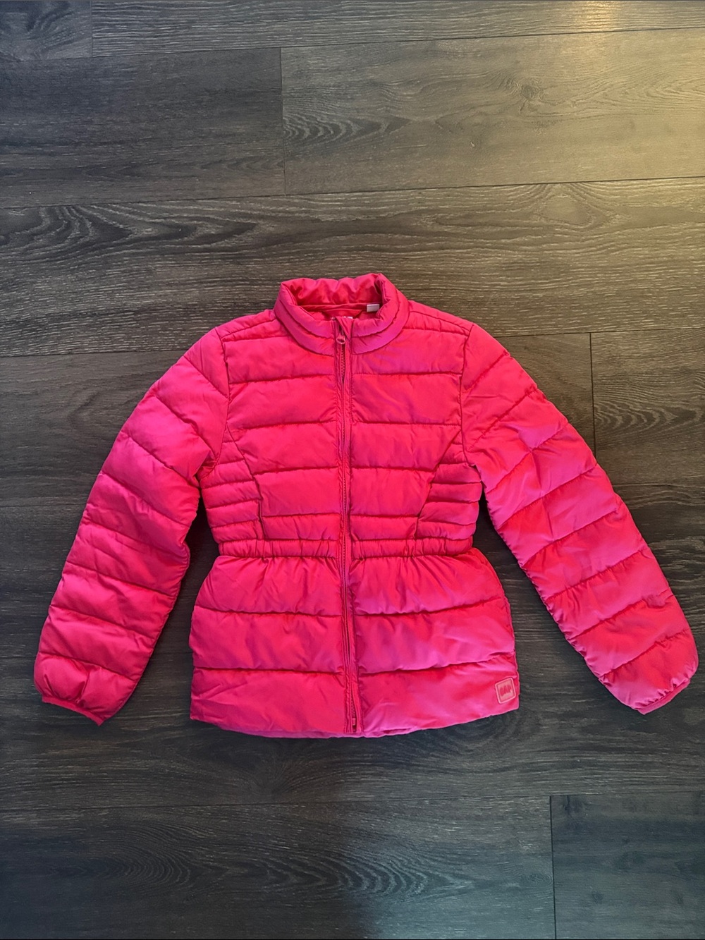 GAP Hot Pink Quilted Puffer Jacket, Size Medium